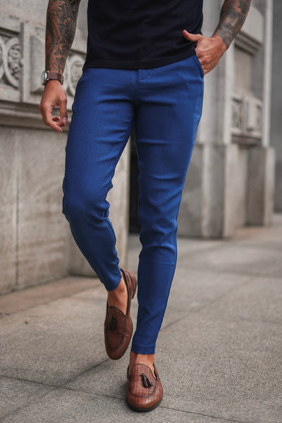 THE V1 TROUSERS - BLAUW