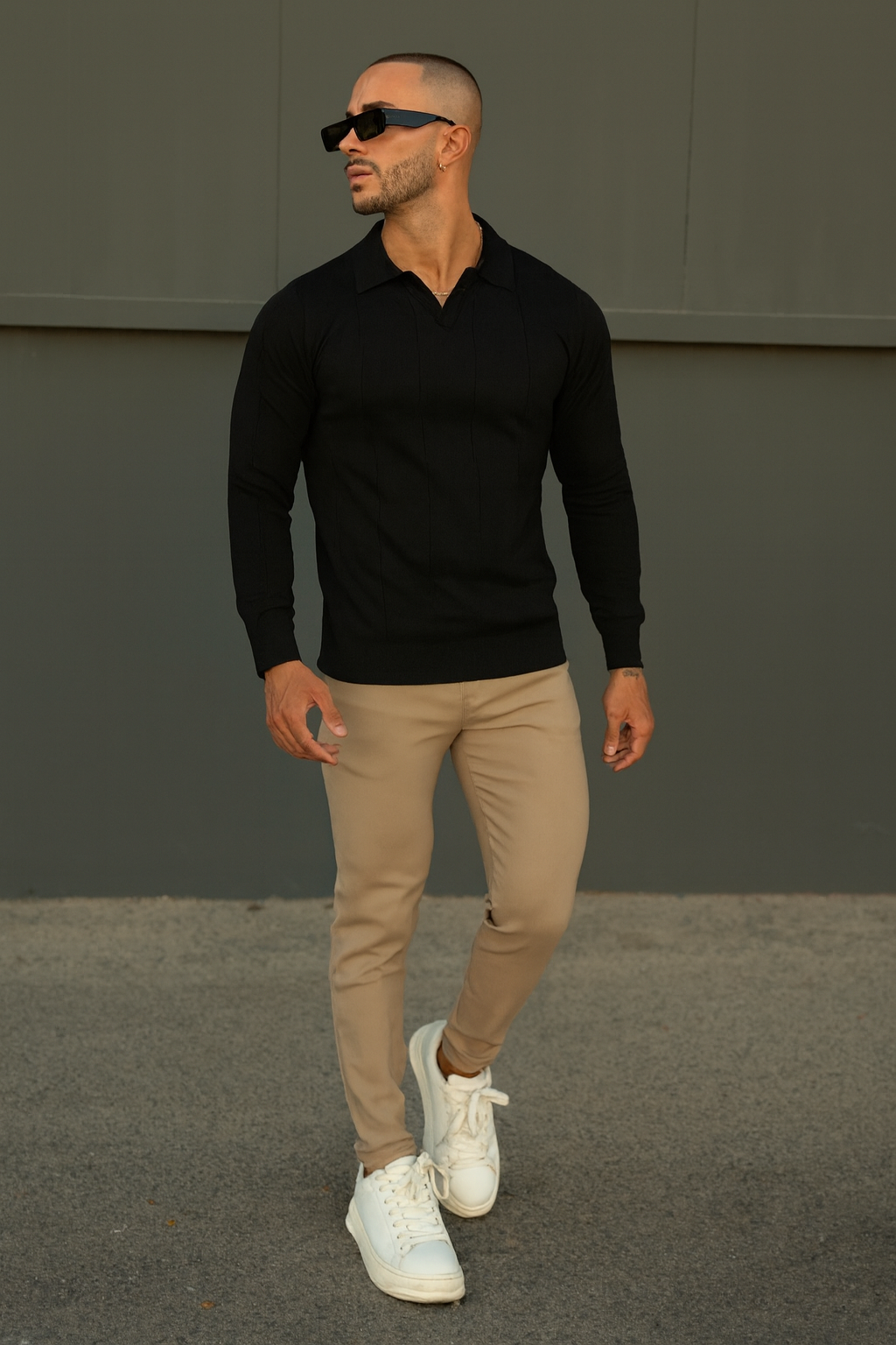 THE CANNES POLO - BLACK