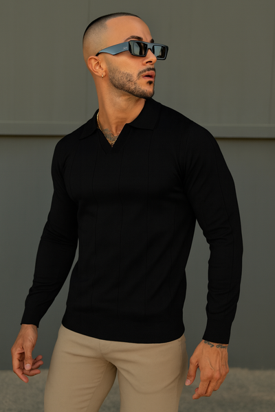 THE CANNES POLO - BLACK