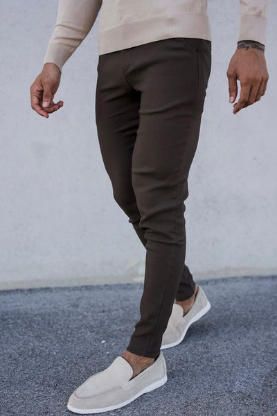 THE V1 TROUSERS - BROWN (S &XXL)