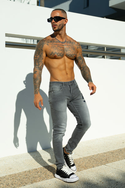 THE JUDE SLIM JEANS - GRAY