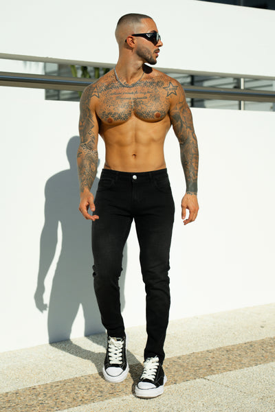 THE JUDE SLIM JEANS - BLACK