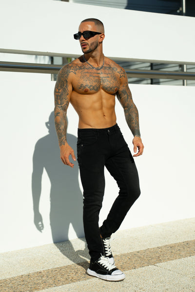 THE JUDE SLIM JEANS - BLACK