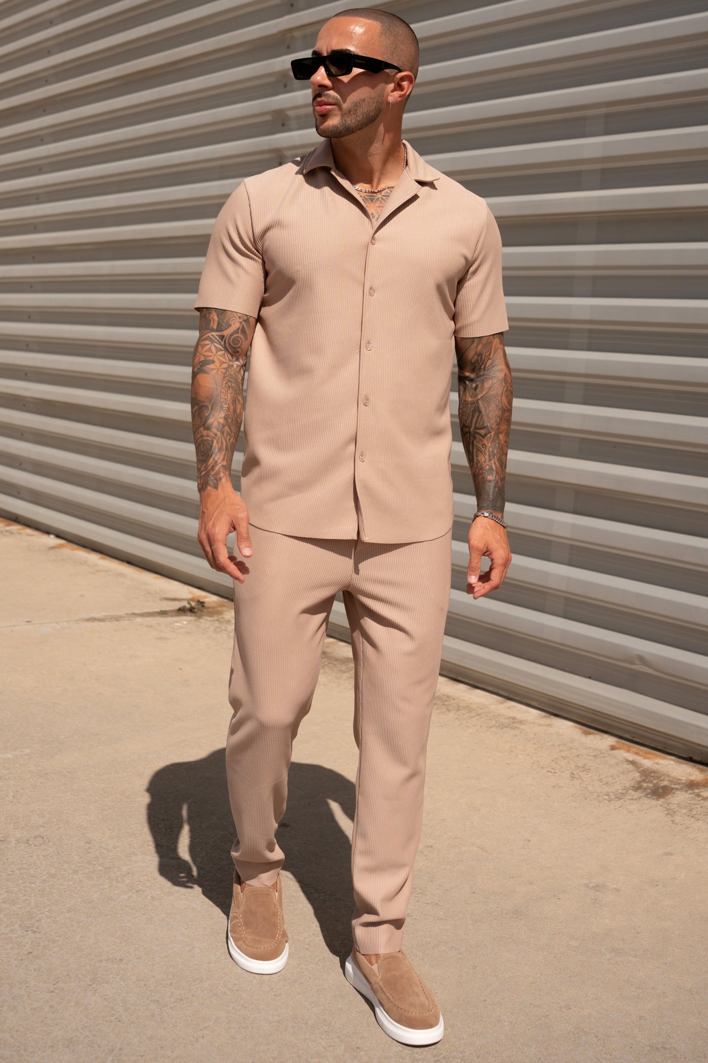 THE IBIZA SET - BLOUSE + BROEK - BEIGE