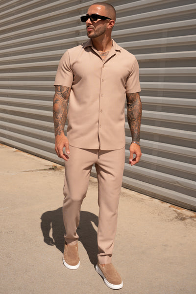 THE IBIZA SET - BLOUSE + BROEK - BEIGE