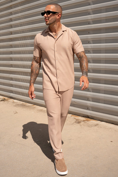THE IBIZA SET - BLOUSE + BROEK - BEIGE