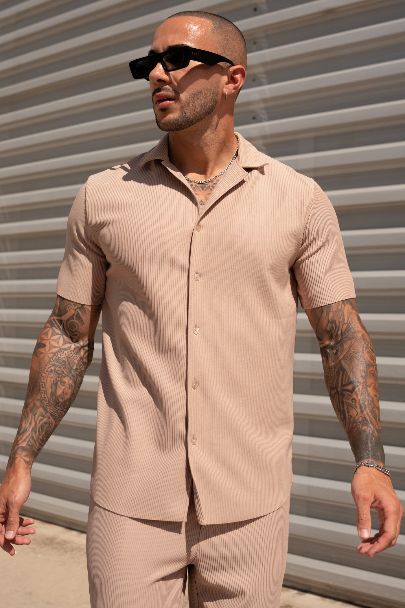 THE IBIZA SET - BLOUSE + BROEK - BEIGE