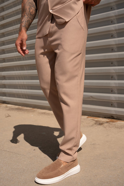 THE IBIZA SET - BLOUSE + BROEK - BEIGE
