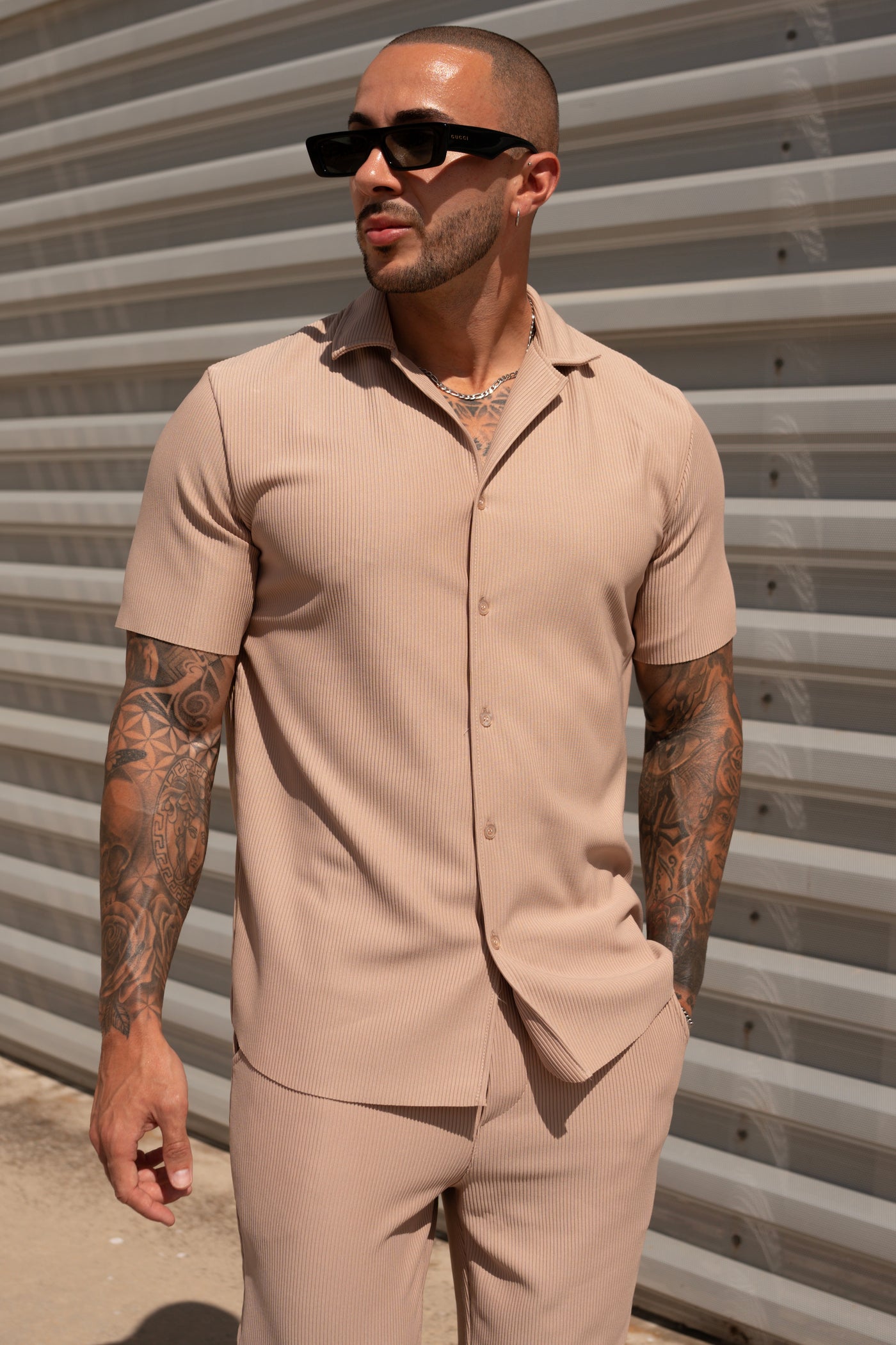 THE IBIZA SET - BLOUSE + BROEK - BEIGE