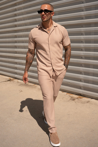 THE IBIZA SET - BLOUSE + BROEK - BEIGE