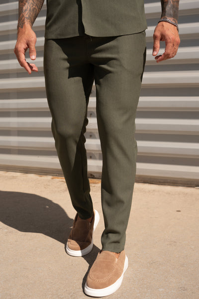THE IBIZA SET - BLOUSE + BROEK - KHAKI