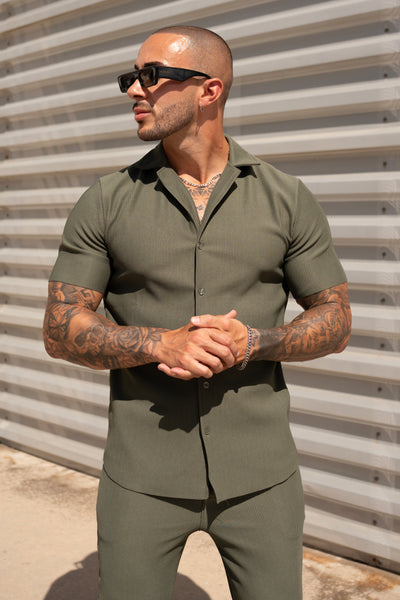 THE IBIZA SET - BLOUSE + BROEK - KHAKI