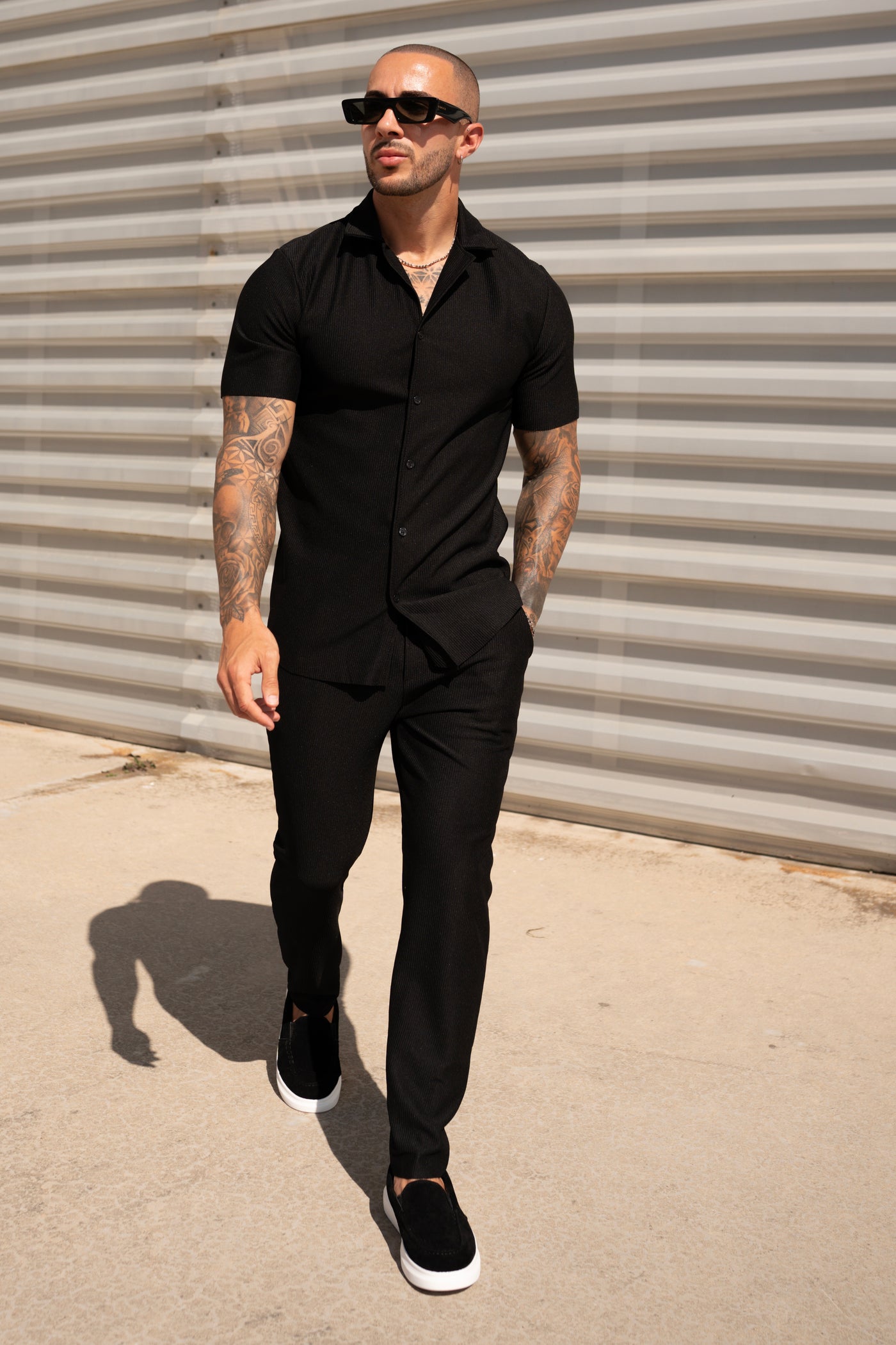 THE IBIZA SET - BLOUSE + BROEK - BLACK