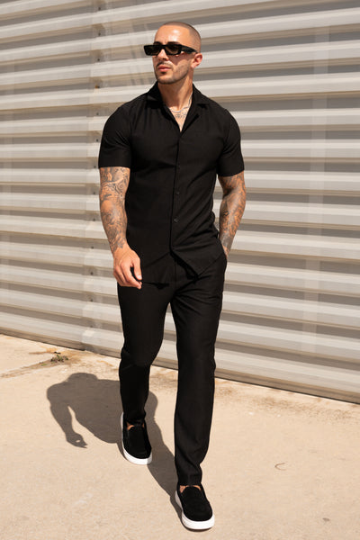 THE IBIZA SET - BLOUSE + BROEK - BLACK