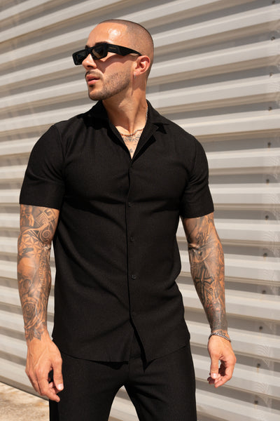 THE IBIZA SET - BLOUSE + BROEK - BLACK