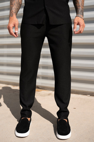 THE IBIZA SET - BLOUSE + BROEK - BLACK