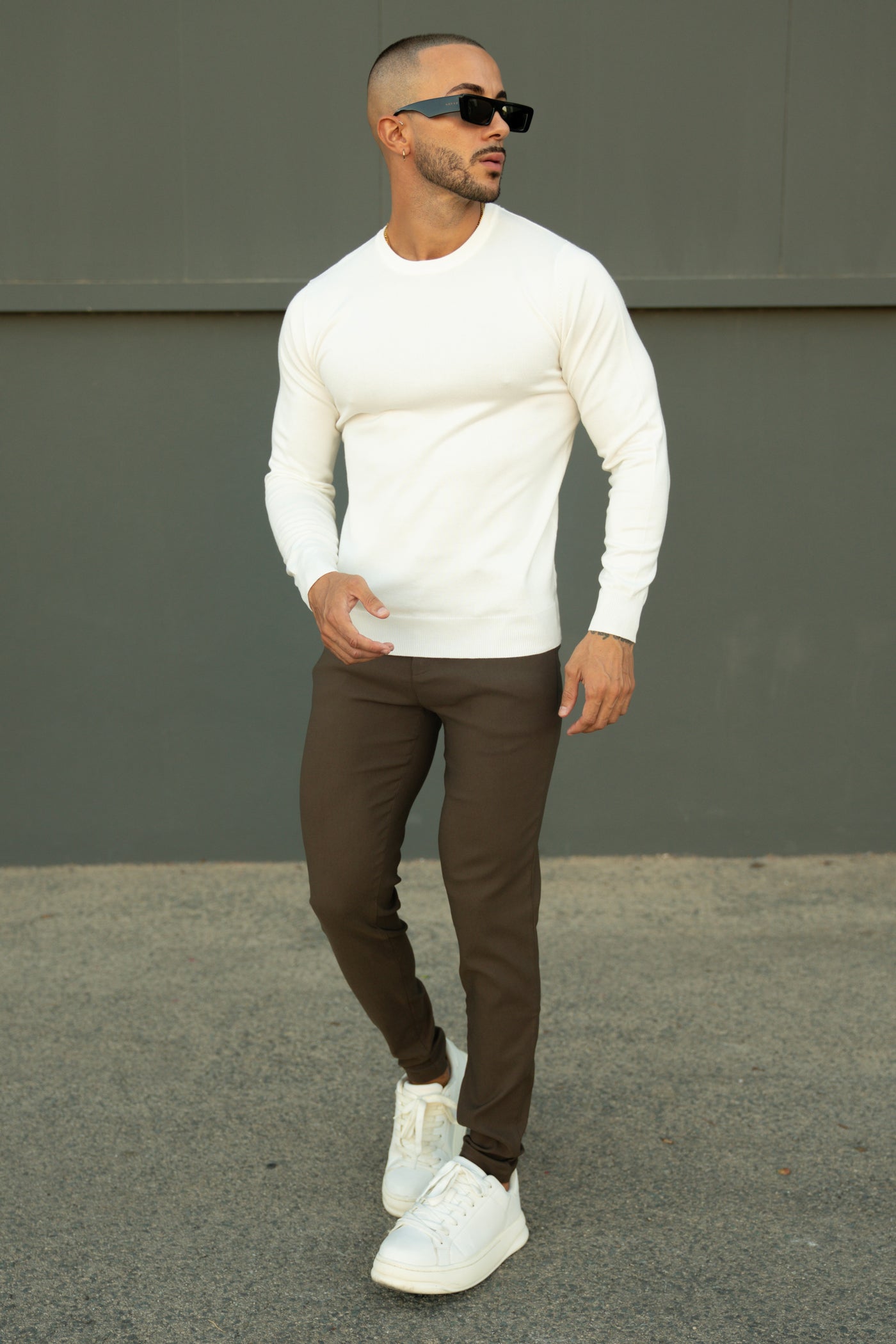 THE V1 TROUSERS - BROWN