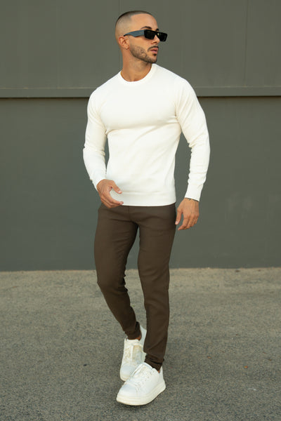 THE V1 TROUSERS - BROWN