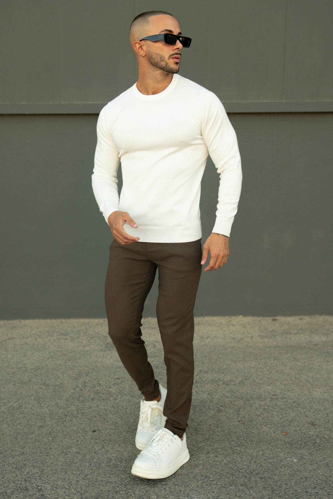THE CREWNECK KNIT - WHITE