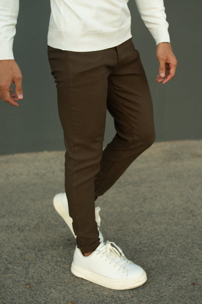 THE V1 TROUSERS - BROWN