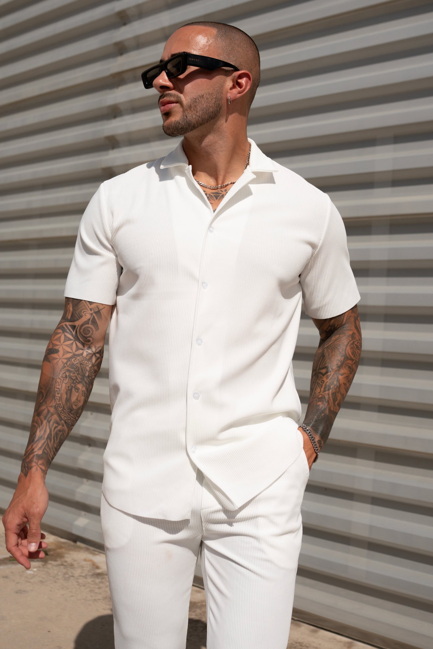 THE IBIZA SET - BLOUSE + BROEK - WHITE