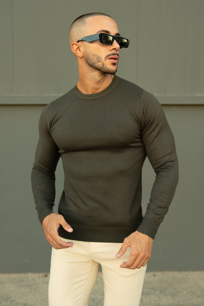 THE CREWNECK KNIT - GREEN
