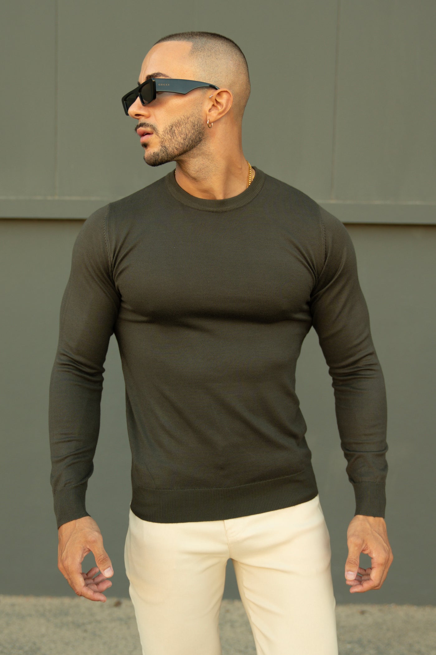 THE CREWNECK KNIT - GREEN