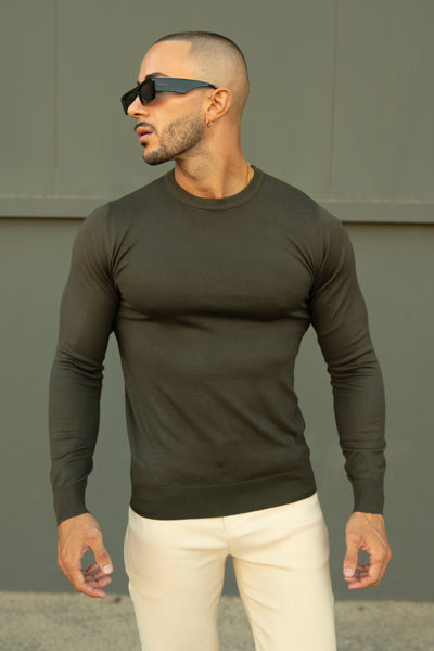 THE CREWNECK KNIT - GREEN