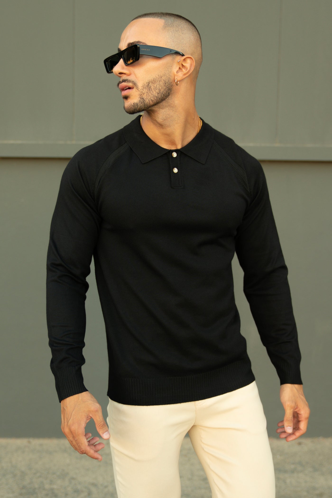THE SADE POLO - BLACK