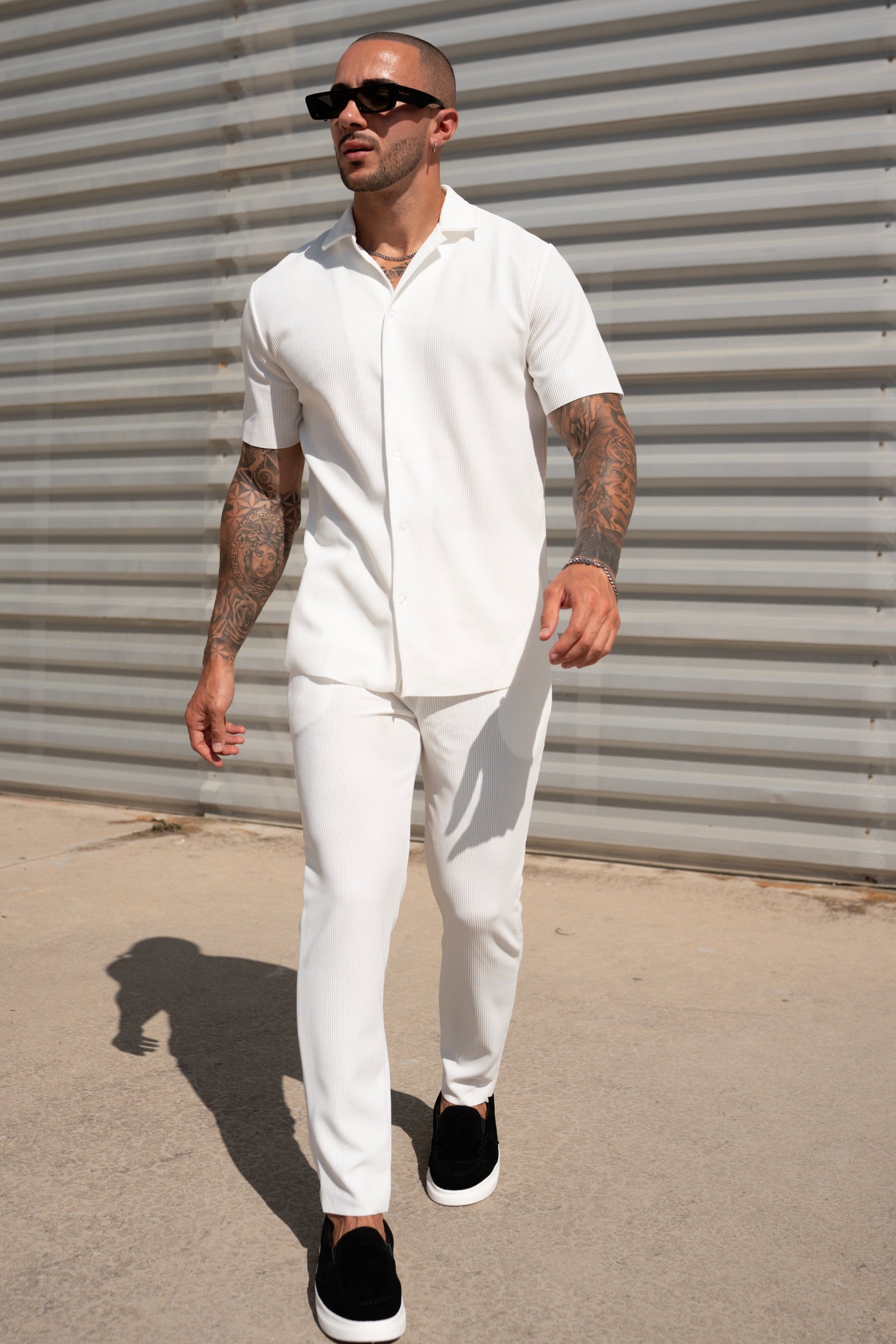 THE IBIZA SET - BLOUSE + BROEK - WHITE
