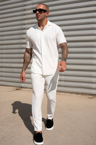THE IBIZA SET - BLOUSE + BROEK - WHITE