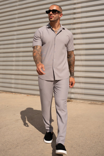 THE IBIZA SET - SHIRT + PANTS - GRAY