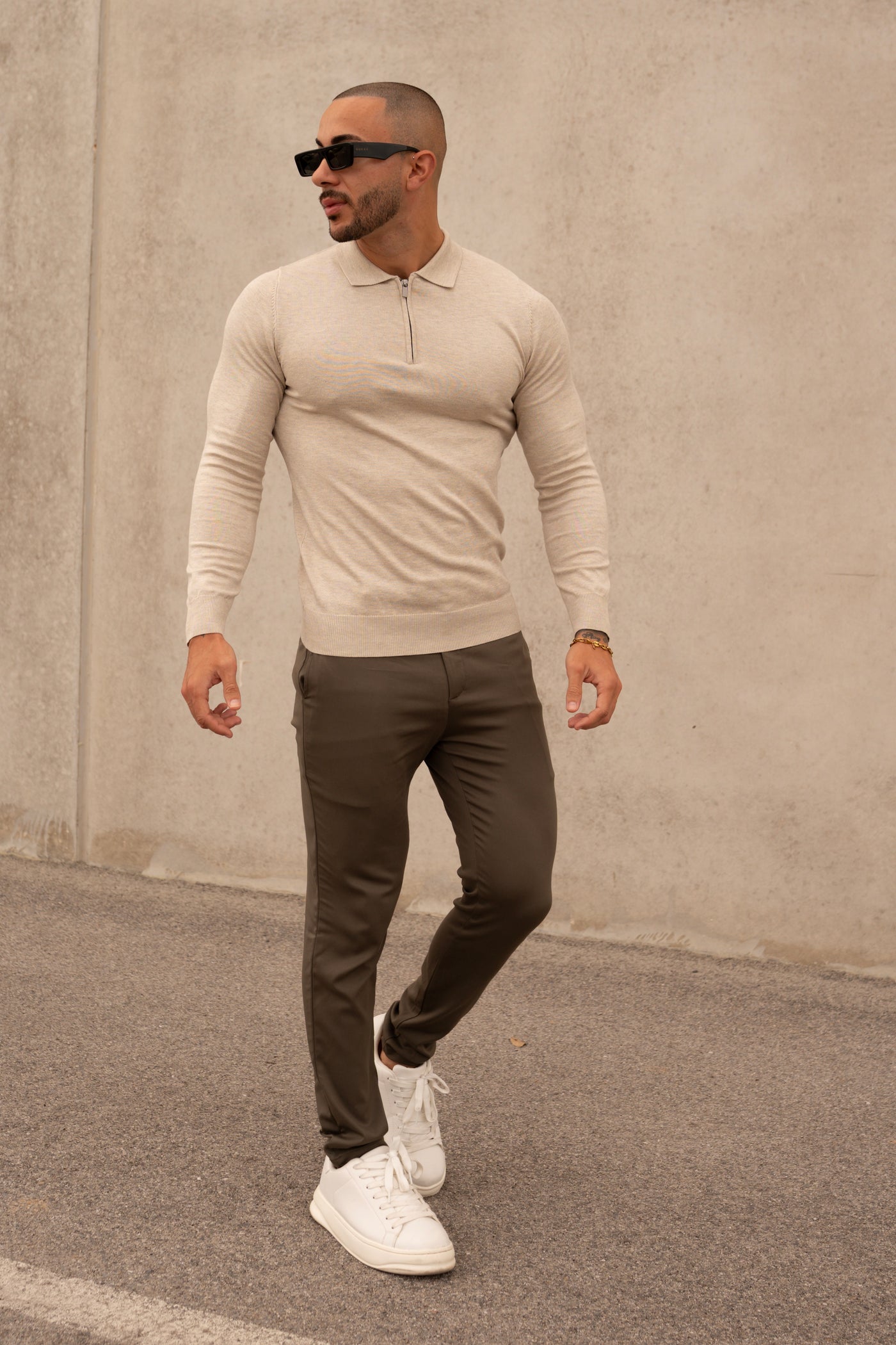 THE SLIM FIT TROUSER - GROEN