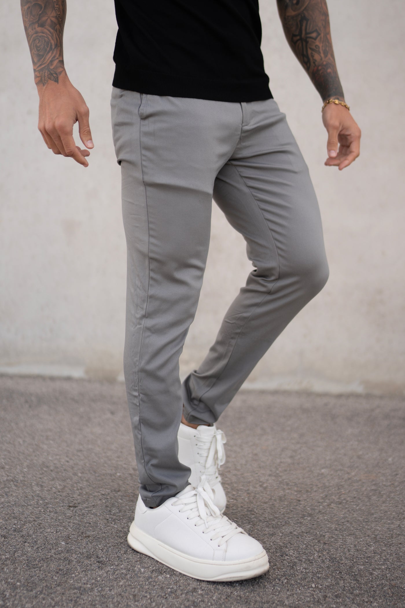 THE SLIM FIT TROUSER - GRIJS