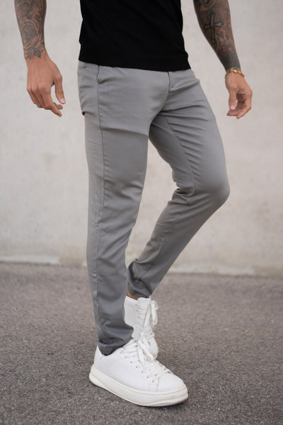 THE SLIM FIT TROUSER - GRAY