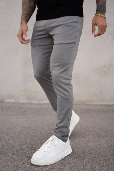 THE SLIM FIT TROUSER - GRAY