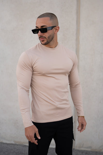 THE GLOSS LONG SLEEVE - BEIGE