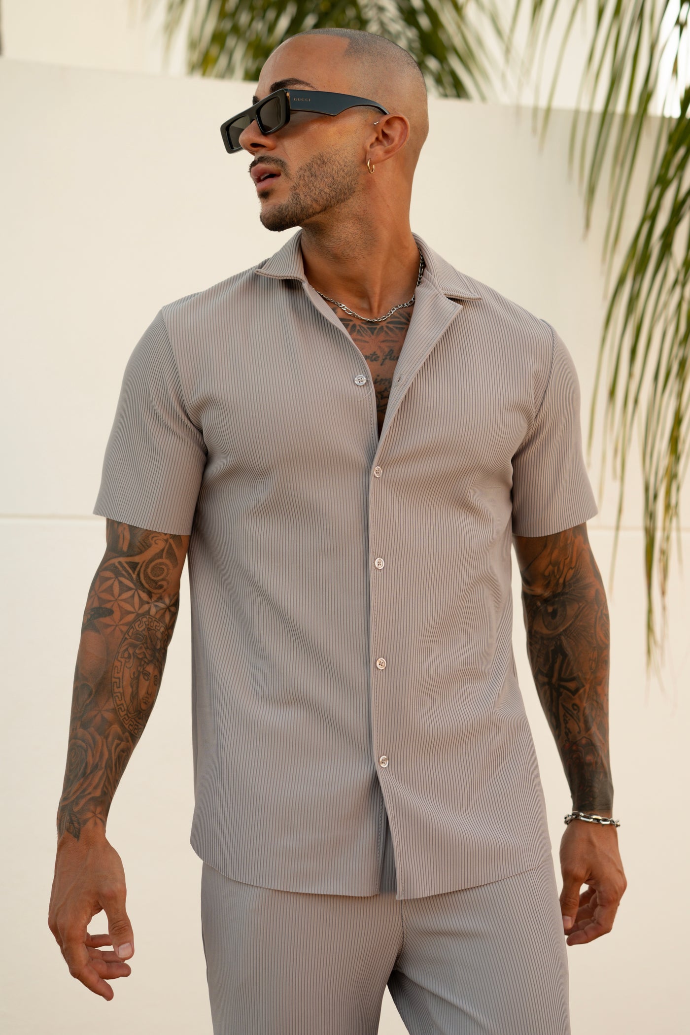 THE IBIZA SET - BLOUSE + BROEK - GRAY