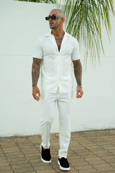 THE IBIZA SET - BLOUSE + BROEK - WHITE