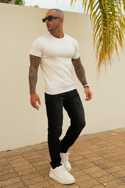 THE PABLO KNITWEAR T-SHIRT - WIT