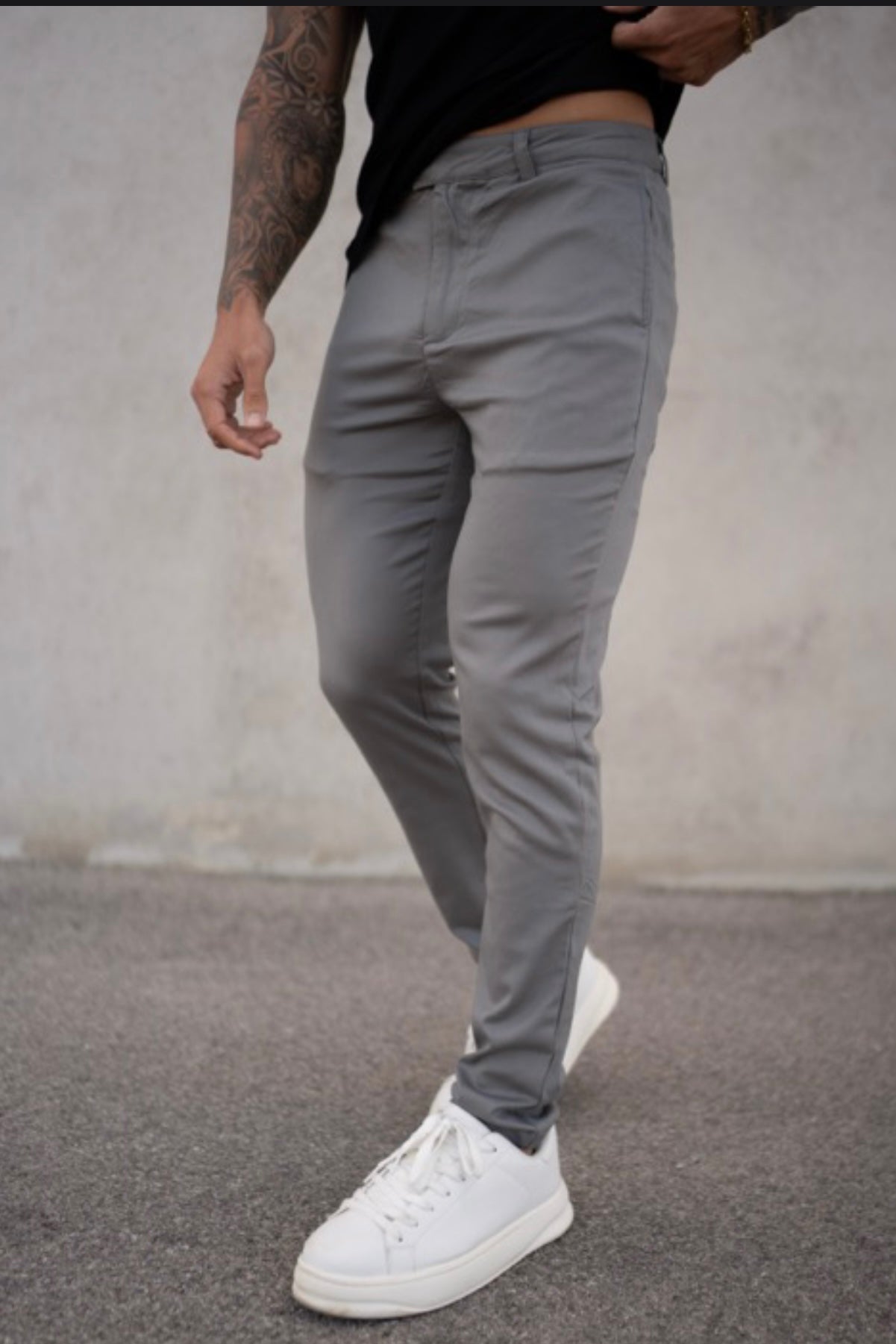 THE SLIM FIT TROUSER - GRAY