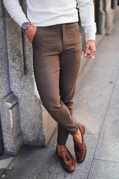 THE V1 TROUSERS - BROWN (only xxl)