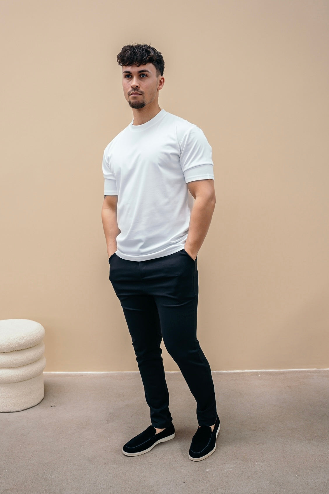 GLANS T-SHIRT - WIT