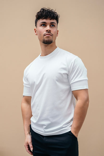 GLANS T-SHIRT - WIT