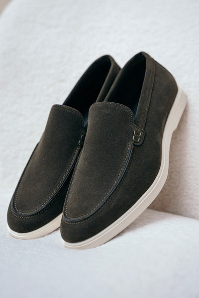 THE CIANO LOAFERS - OLIVE GREEN