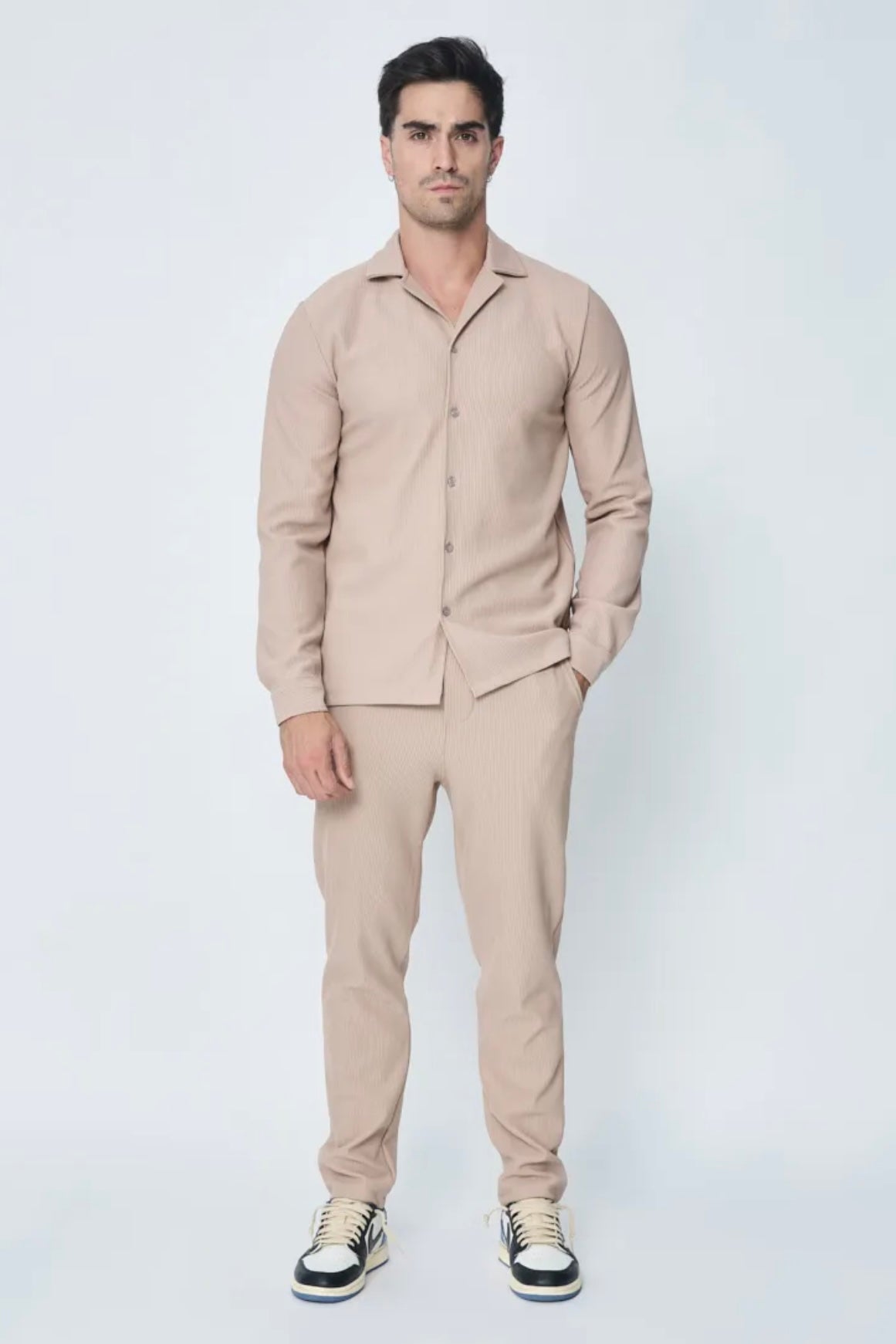 THE MARBA SET - BLOUSE + BROEK - BEIGE
