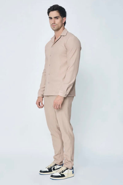 THE MARBA SET - BLOUSE + BROEK - BEIGE