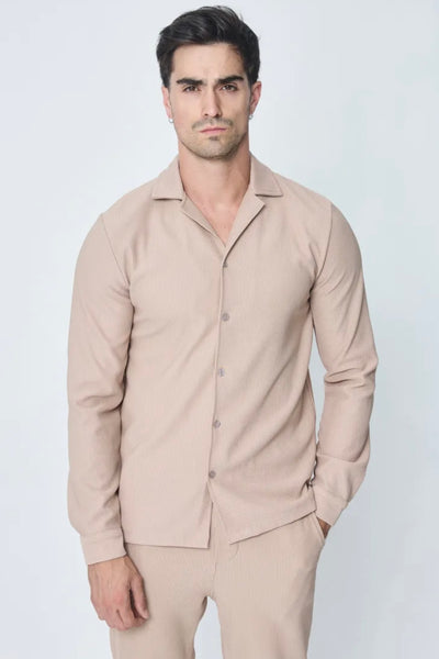 THE MARBA SET - BLOUSE + BROEK - BEIGE