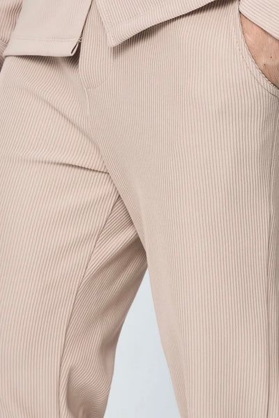 THE MARBA SET - BLOUSE + BROEK - BEIGE