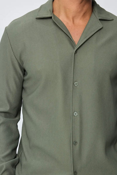 THE MARBA SET - BLOUSE + BROEK - KHAKI